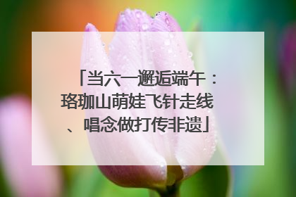 当六一邂逅端午：珞珈山萌娃飞针走线、唱念做打传非遗