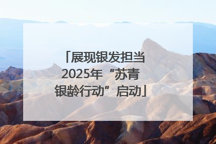 展现银发担当 2025年“苏青银龄行动”启动