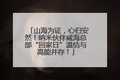 山海为证，心归安然！纳米伙伴威海总部“回家日”温情与高能并存！