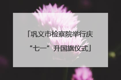 巩义市检察院举行庆“七一”升国旗仪式