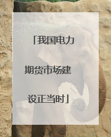 我国电力期货市场建设正当时