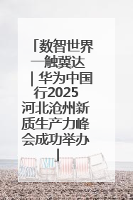 数智世界 一触冀达｜华为中国行2025河北沧州新质生产力峰会成功举办