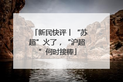 新民快评丨“苏超”火了，“沪超”何时接棒