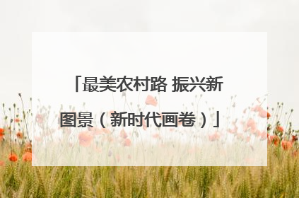 最美农村路 振兴新图景（新时代画卷）