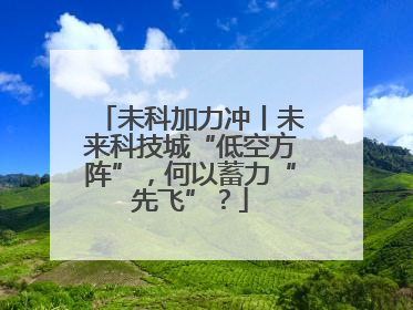 未科加力冲丨未来科技城“低空方阵”，何以蓄力“先飞”？