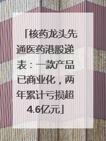 核药龙头先通医药港股递表：一款产品已商业化，两年累计亏损超4.6亿元