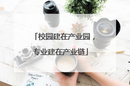 校园建在产业园，专业建在产业链