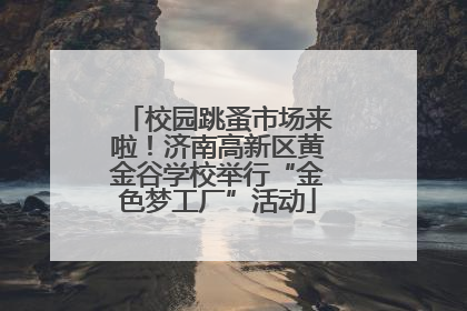 校园跳蚤市场来啦！济南高新区黄金谷学校举行“金色梦工厂”活动