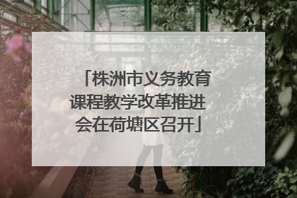 株洲市义务教育课程教学改革推进会在荷塘区召开