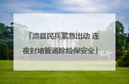 澧县民兵紧急出动 连夜封堵管涌除险保安全