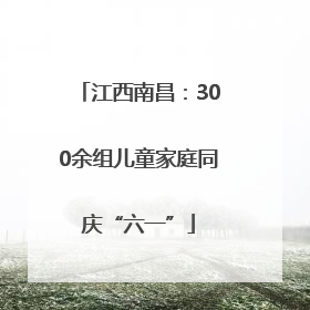 江西南昌：300余组儿童家庭同庆“六一”
