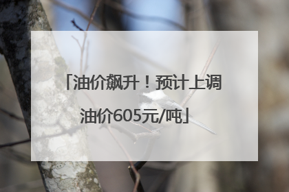 油价飙升！预计上调油价605元/吨