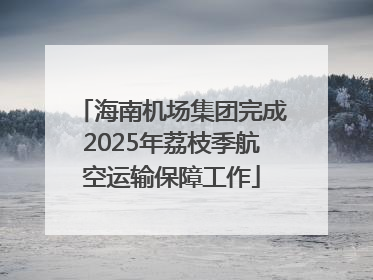 海南机场集团完成2025年荔枝季航空运输保障工作