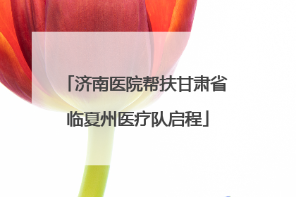 济南医院帮扶甘肃省临夏州医疗队启程