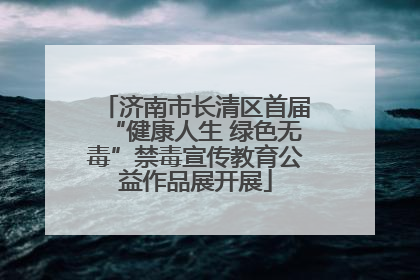 济南市长清区首届“健康人生 绿色无毒”禁毒宣传教育公益作品展开展