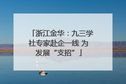 浙江金华：九三学社专家赴企一线 为发展“支招”
