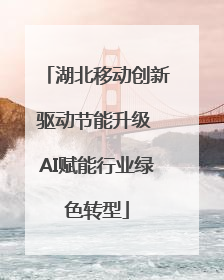 湖北移动创新驱动节能升级 AI赋能行业绿色转型