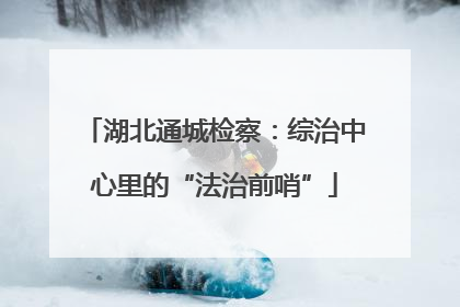 湖北通城检察：综治中心里的“法治前哨”