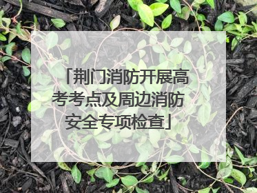 荆门消防开展高考考点及周边消防安全专项检查