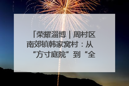 荣耀淄博｜周村区南郊镇韩家窝村：从“方寸庭院”到“全域文明”，乡村振兴的“美学革命”