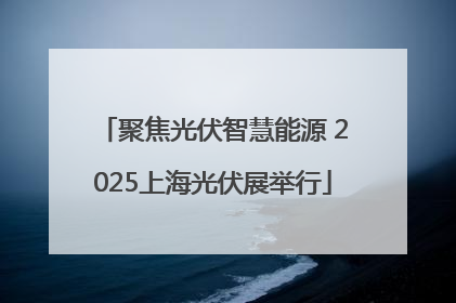 聚焦光伏智慧能源 2025上海光伏展举行
