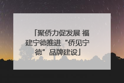 聚侨力促发展 福建宁德推进“侨见宁德”品牌建设