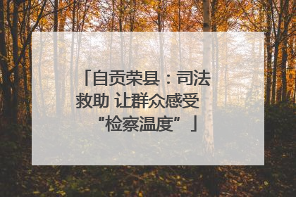 自贡荣县：司法救助 让群众感受“检察温度”