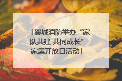 襄城消防举办“家队共建 共同成长”家属开放日活动