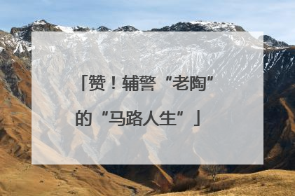 赞！辅警“老陶”的“马路人生”