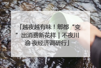 越夜越有味！郫都“变”出消费新花样｜不夜川渝·夜经济调研行