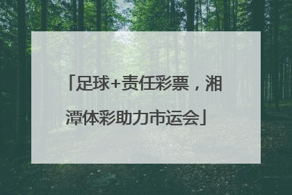 足球+责任彩票，湘潭体彩助力市运会