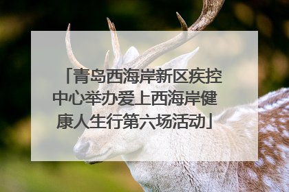 青岛西海岸新区疾控中心举办爱上西海岸健康人生行第六场活动