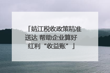 靖江税收政策精准送达 帮助企业算好红利“收益账”