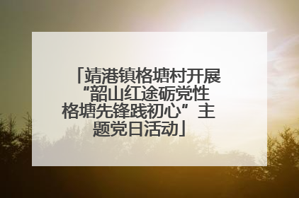 靖港镇格塘村开展“韶山红途砺党性 格塘先锋践初心”主题党日活动