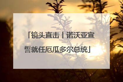 镜头直击丨诺沃亚宣誓就任厄瓜多尔总统