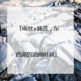 雨丝×睡莲，东西湖的油画时刻
