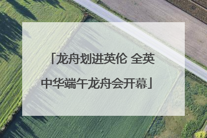龙舟划进英伦 全英中华端午龙舟会开幕