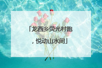 龙西乡荧光村跑，悦动山水间