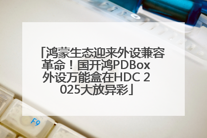 鸿蒙生态迎来外设兼容革命！国开鸿PDBox外设万能盒在HDC 2025大放异彩
