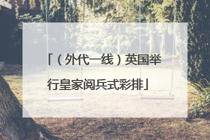 （外代一线）英国举行皇家阅兵式彩排