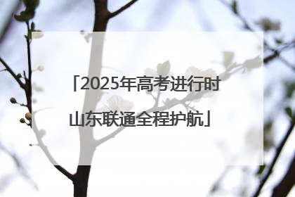 2025年高考进行时 山东联通全程护航