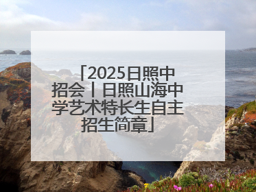 2025日照中招会丨日照山海中学艺术特长生自主招生简章