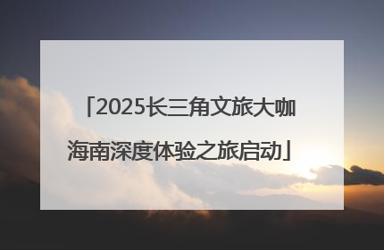 2025长三角文旅大咖海南深度体验之旅启动