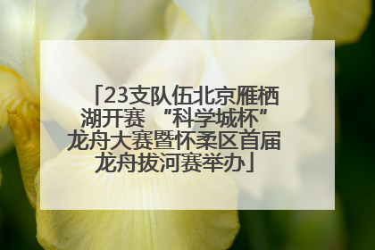 23支队伍北京雁栖湖开赛 “科学城杯”龙舟大赛暨怀柔区首届龙舟拔河赛举办