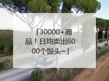 30000+商品！日均卖出6000个馒头~