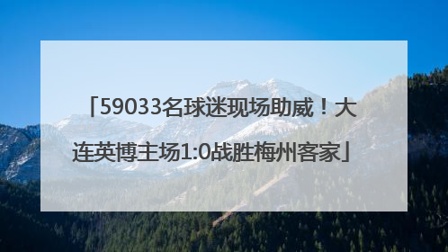 59033名球迷现场助威！大连英博主场1:0战胜梅州客家